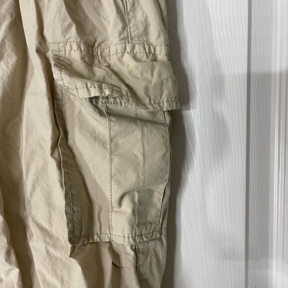 2 pairs of Gap joggers blue and khaki parachute pants size 8 - Picture 7 of 11